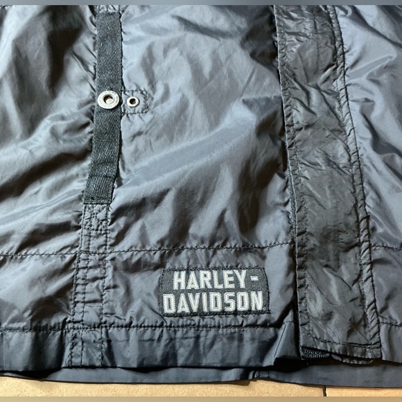 Y2K Harley-Davidson Men's  venture lightweight nylon jacket charcoal size XL - Picture 5 of 8